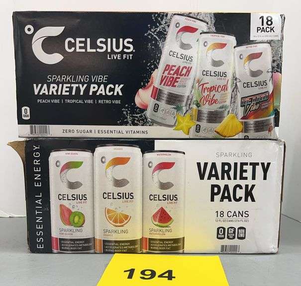 (2) BOXES OF CELSIUS - Earl's Auction Company