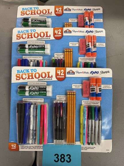 (3) BACK TO SCHOOL ESSENTIALS STATIONARY SETS - Earl's Auction Company