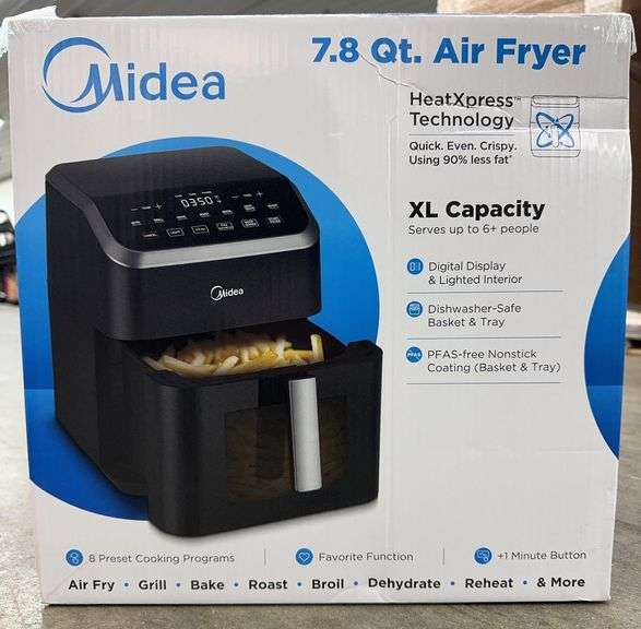 MIDEA 7.8QT AIR FRYER IN BOX