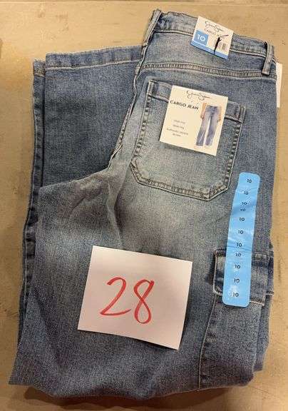 JESSICA SIMPSON CARGO JEANS SIZE 10