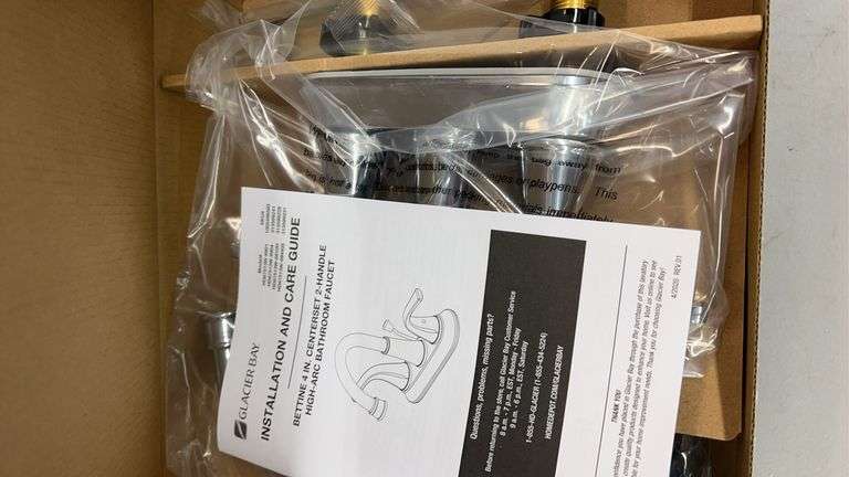 3PC GLACIER BAY LOT - FAUCETS & TOILET PAPER HOLDER