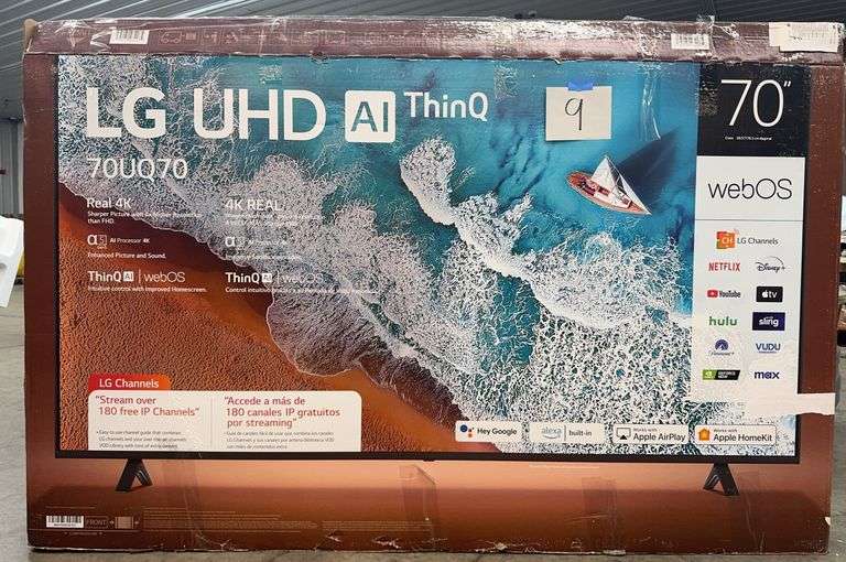 LG 70" UHD AI THIN Q 4K SMART TV IN BOX (NO STAND OR REMOTE)