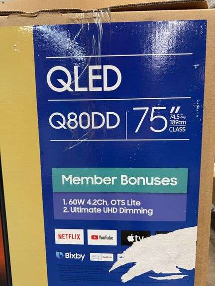 SAMSUNG 75" QLED 4K SMART TV IN BOX