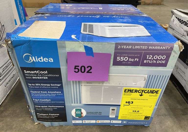 MIDEA SMARTCOOL WINDOW AIR CONDITIONER IN BOX