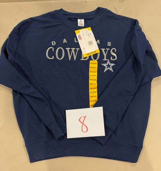 WOMENS DALLAS COWBOYS CREWNECK SWEATER SIZE MEDIUM
