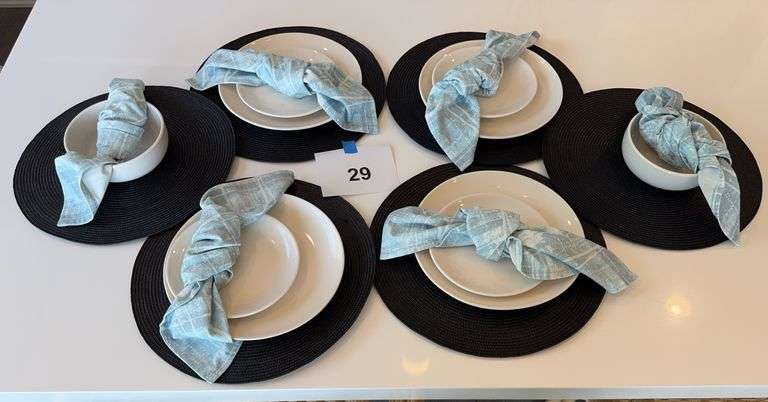 6PC TABLE SETTING LOT