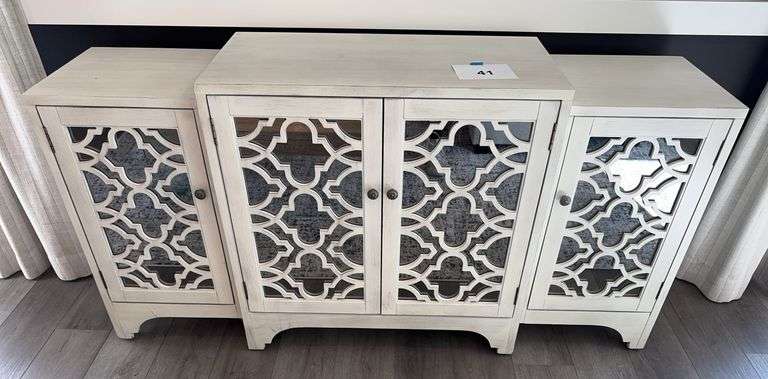 4-DOOR CONSOLE - OFF WHITE