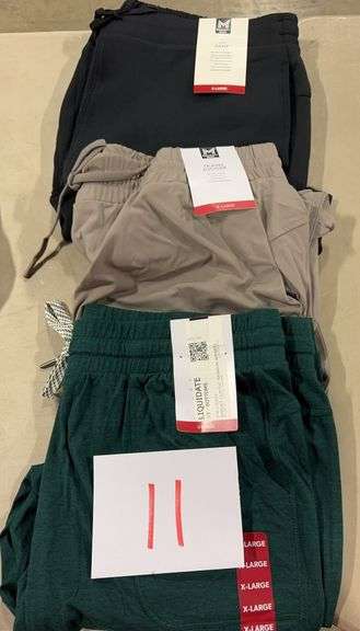 (3) WOMENS ATHLETIC PANTS SIZE XL