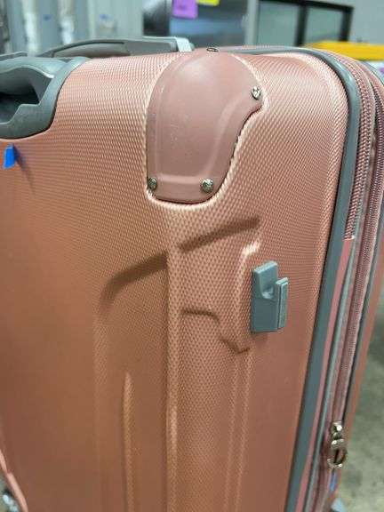 AS IS - GABBIANO HARDSHELL CHECK LUGGAGE - PINK
