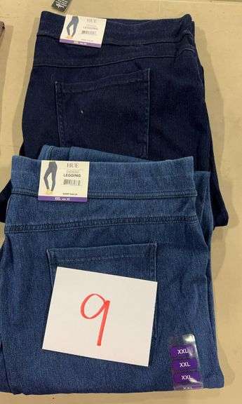 (2) WOMENS HUE DENIM LEGGINGS SIZE XXL