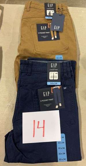 (2) MENS GAP PANTS SIZE 32X34