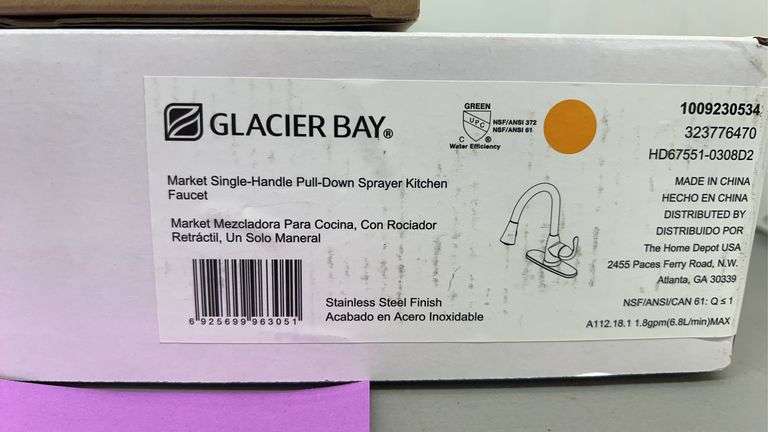 3PC GLACIER BAY LOT - FAUCETS & TOILET PAPER HOLDER