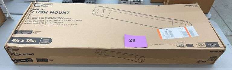 4FTx18" LINEAR FLUSH MOUNT IN BOX