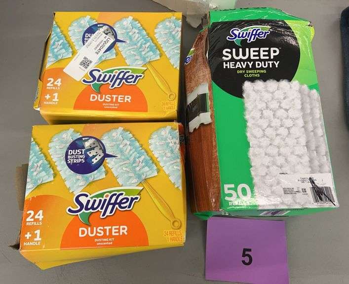 3PC SWIFFER LOT - DUSTERS & DRY CLOTHS