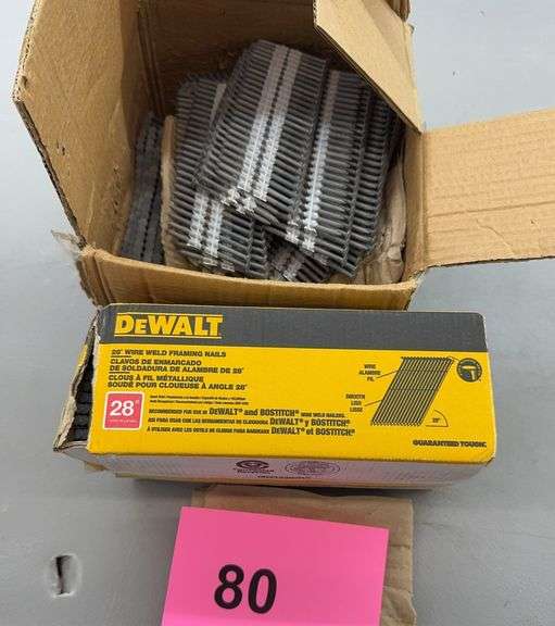 (2) BOXES OF NAILS