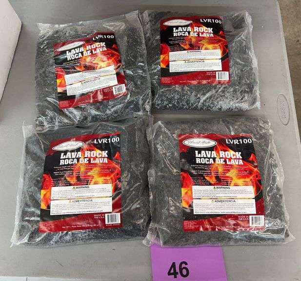 (4) BAGS OF PLEASANT HEARTH LAVA ROCKS