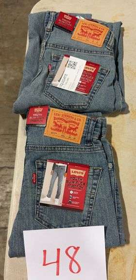 (2) YOUTH LEVI JEANS SIZE 8