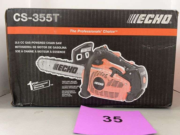 ECHO 35.8CC GAS CHAIN SAW IN BOX