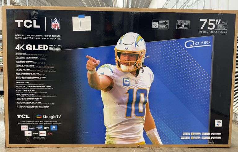 TCL 75" 4K QLED TV IN BOX