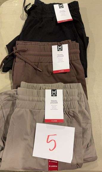 (3) WOMENS TRAVEL JOGGERS SIZE XL