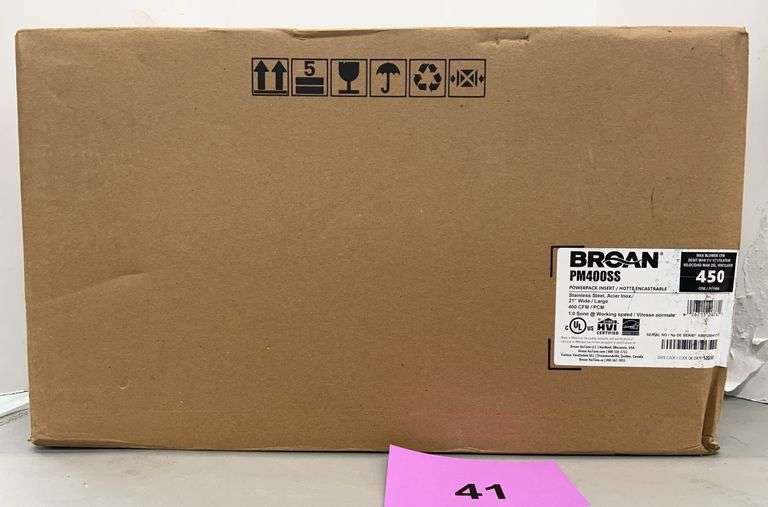 BROAN 21" RANGE HOOD POWER PACK IN BOX