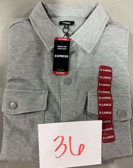 MENS EXPRESS DOUBLE KNIT SHIRT SIZE XL