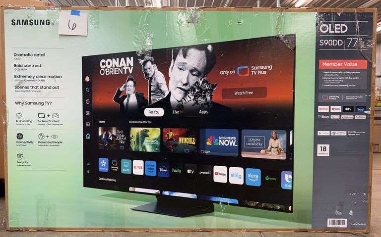 SAMSUNG 77" OLED 4K SMART TV IN BOX