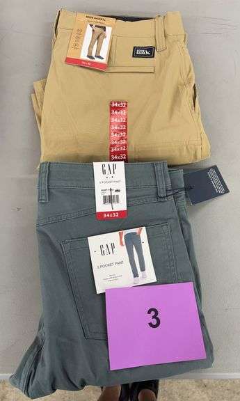 (2) PAIRS OF MENS PANTS - SIZE 34x32