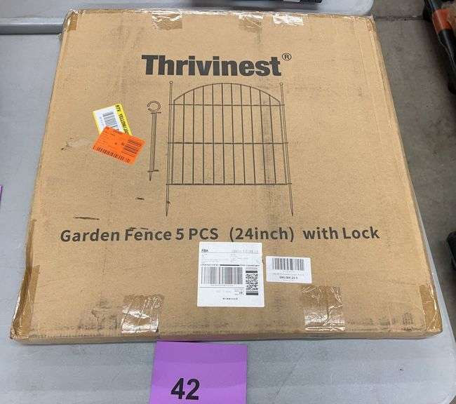 THRIVINEST 5PC GARDEN FENCE IN BOX