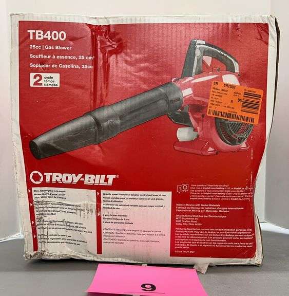 TROYBILT 25CC GAS BLOWER IN BOX