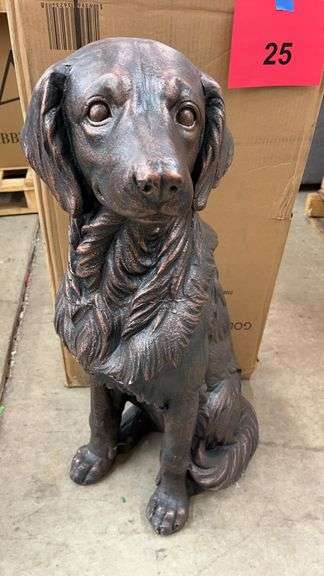GOLDEN RETRIEVER DOG STATUE
