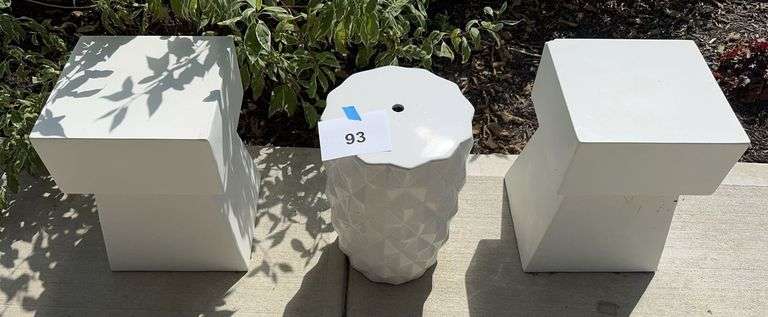 (3) OUTDOOR PLANT STANDS