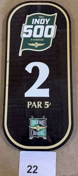 BRICKYARD CROSSING SIGN - Earl's Auction Company