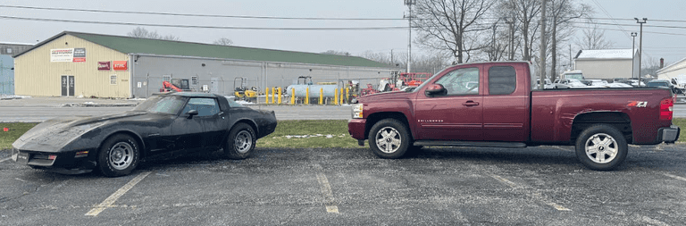1982 CHEVY CORVETTE & 2009 CHEVY TRUCK