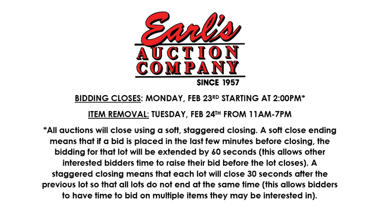 ENDS MONDAY! ONLINE AUCTION 2/19-2/23 (PINK)