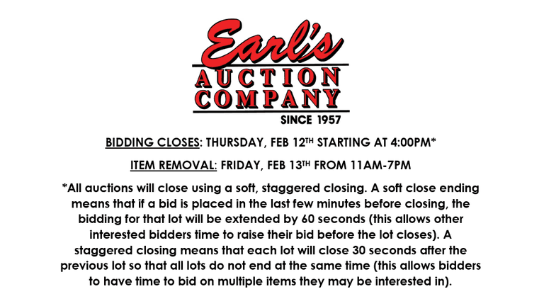 ENDS THURSDAY! ONLINE AUCTION 2/9-2/12 (PURPLE)