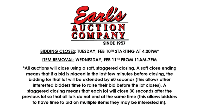ENDS TUESDAY! ONLINE AUCTION 2/6-2/10 (PINK)