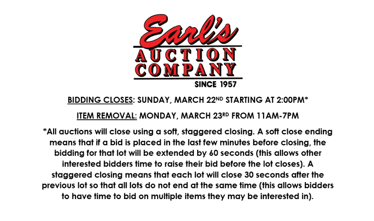 ENDS SUNDAY! ONLINE AUCTION 3/18-3/22 (ORANGE)