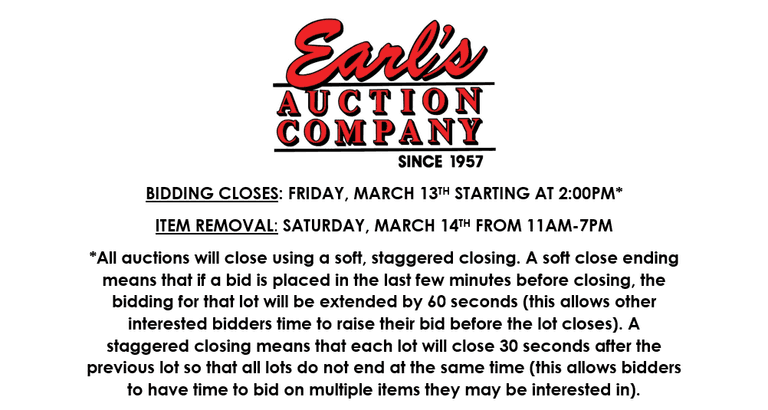 ENDS FRIDAY! ONLINE AUCTION 3/10-3/13 (PINK)