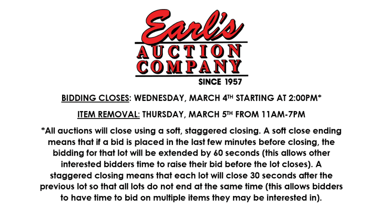ENDS SATURDAY! ONLINE AUCTION 3/4-3/7 (YELLOW)
