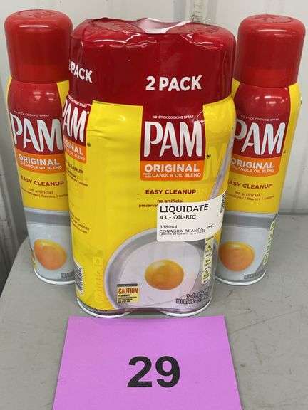 (4) PAM ORIGINAL COOKING SPRAY
