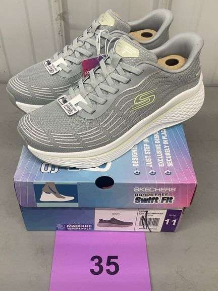 SKECHERS HANDS FREE SWIFT FIT LADIES SNEAKERS SIZE 11