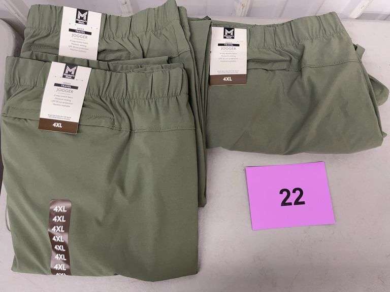 (3) MENS TRAVEL JOGGER SIZE 4XL
