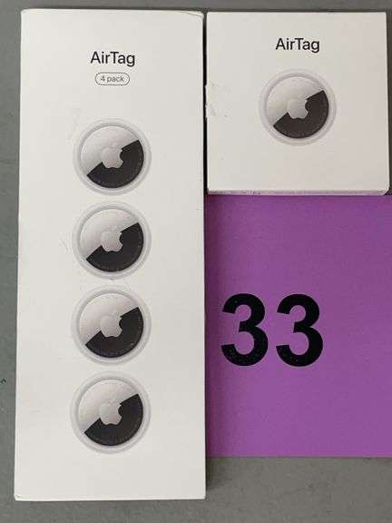 (5) APPLE AIRTAGS IN BOX