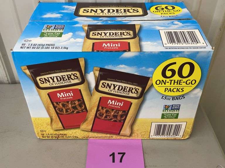 BOX OF SNYDER'S MINI PRETZELS