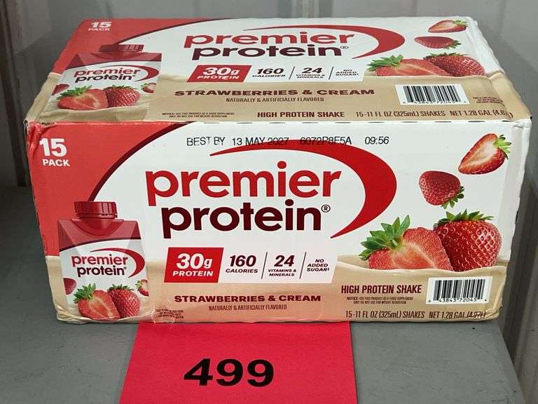 BOX OF PREMIER PROTEIN SHAKES