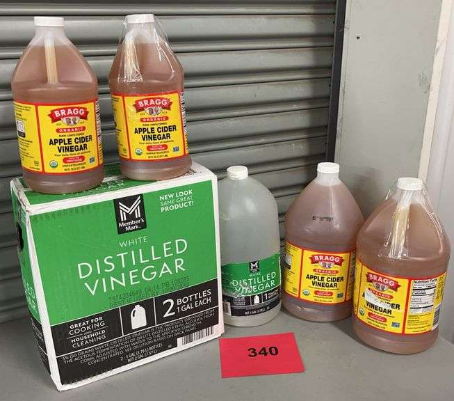 MISC VINEGAR LOT - WHITE & APPLE CIDER