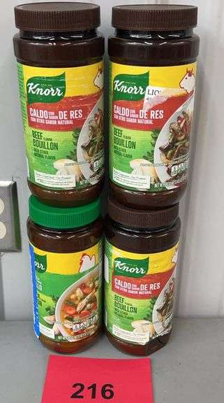 (4) CONTAINERS OF KNORR BOUILLON