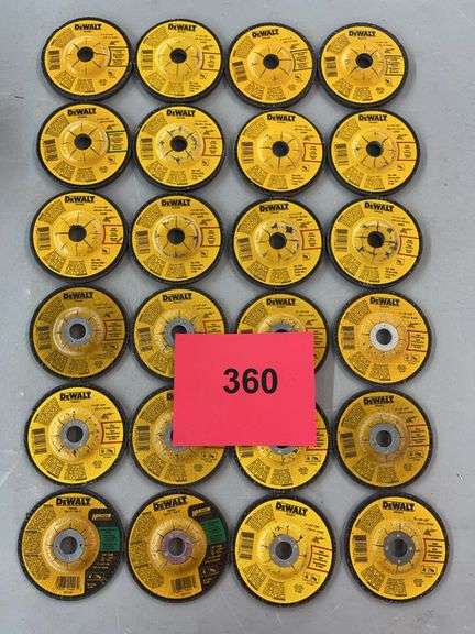 (24) DEWALT GRINDING WHEELS