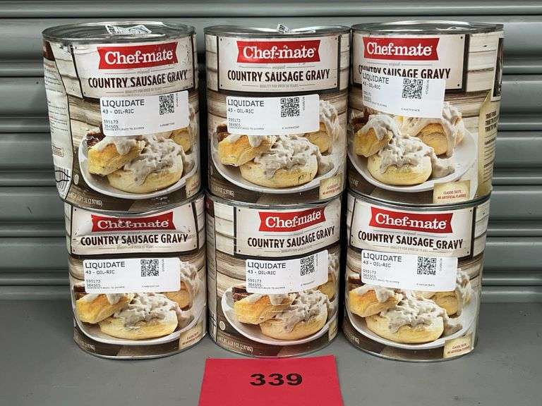 (6) CANS OF CHEF MATE GRAVY